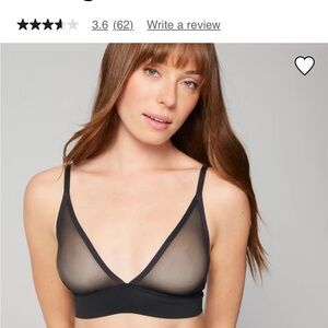 Soma Mesh Black and Nude Bralettes